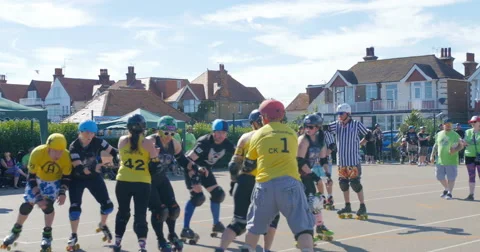 Sport on roller skate Stock Footage 65176540