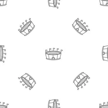 Sport round stadium pattern seamless vector Illustrazione stock