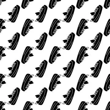 Sport shoe pattern seamless vector Illustrazione stock