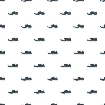 Sport shoe seamless pattern representing footwear and athletic gear Stock Illustration