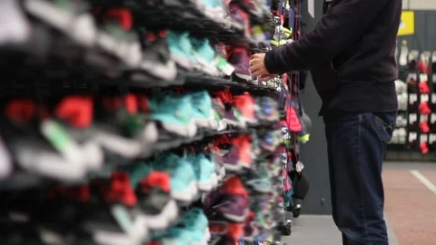 Sport shoe store Stock Footage 100304500