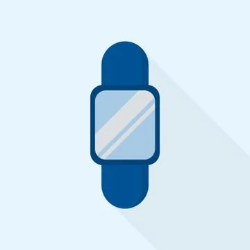 Sport smart watch icon, flat style Stock Illustration