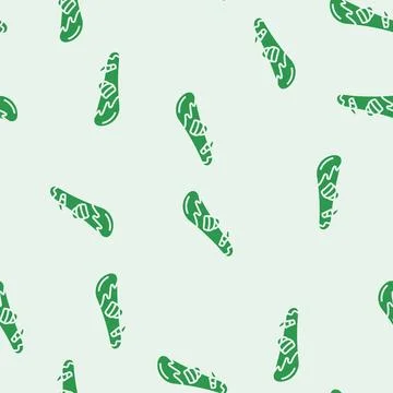Sport snowboard glyph seamless pattern Stock Illustration