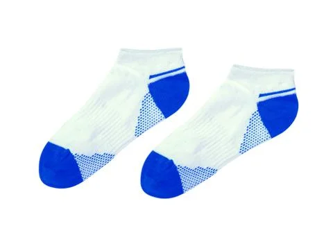 Sport socks isolated on white Foto stock