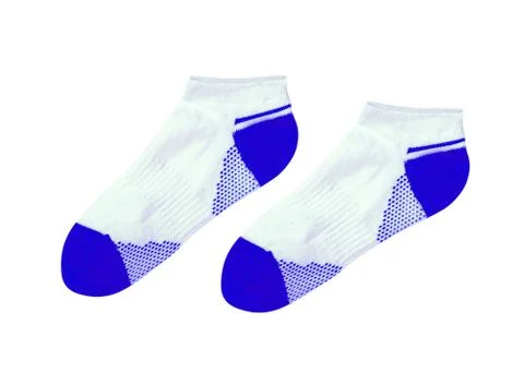 Sport socks isolated on white Stock Photos