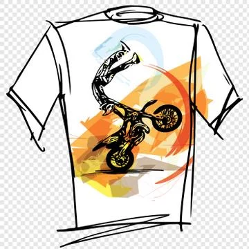 Sport tee Illustrazione stock