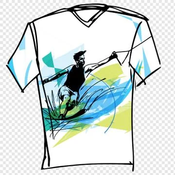 Sport tee Stock Illustration
