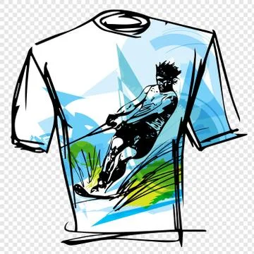 Sport tee Stock Illustration