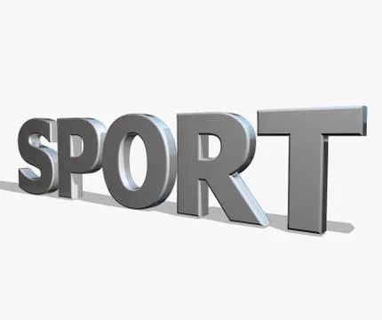 Sport text Stock Illustration
