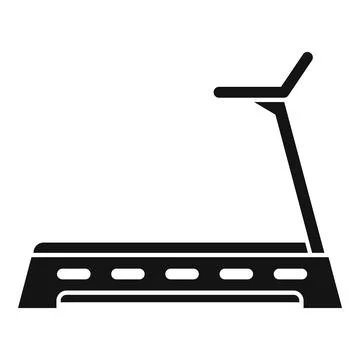 Sport treadmill icon simple vector. Healthy lifestyle Stock Illustration