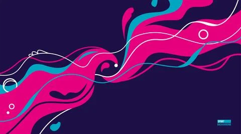 Sport vector abstract background for tournament, championship poster. Motion Stock Illustration