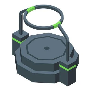 Sport vr platform icon isometric vector. Virtual reality Ilustración de archivo