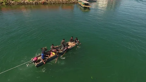 Sport water boat Stock Footage