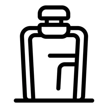 Sport water bottle with push button cap for easy hydration during workout Stock Illustration