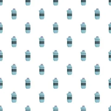 Sport water bottle seamless pattern background for hydration 스톡 일러스트