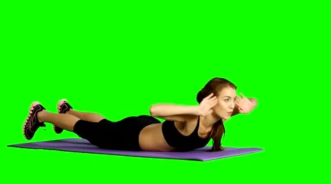 Yoga Poses Woman, Green Screen, Sports Stock Footage ft. athlete & fitness  - Envato Elements