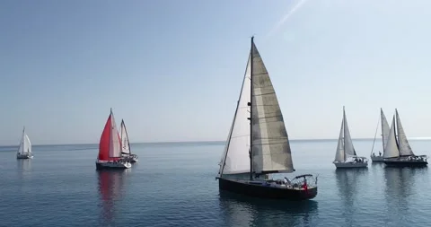 Sport Yachts Stock Footage 156902322