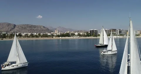 Sport Yachts Stock Footage 156941302