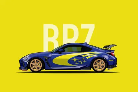 Sportcar Vector file format into separate layers Can choose to change the col Stock Illustration