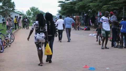 Sporting activities going on in Africa 動画素材 155701176
