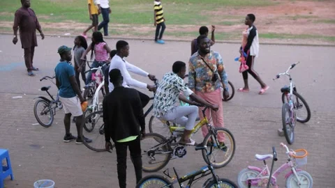 Sporting activities going on in Africa Stock Footage 155702688