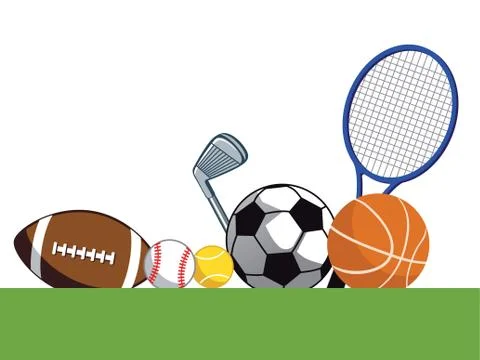Sporting equipment isolated Stock Illustration