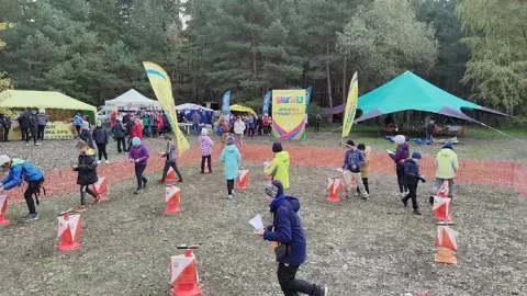 A sporting event. Lots of people. Stock-Footage 162633184