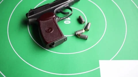 Sporting gun shooting, a hobby Video stock 152458313