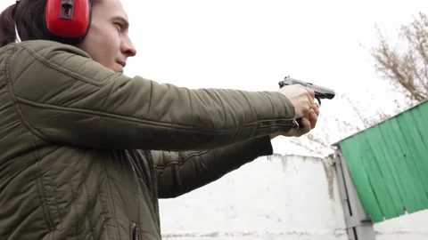 Sporting gun shooting, a hobby Stock-Footage 152458823