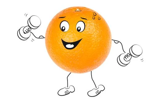 Sporting orange Stock-Illustration