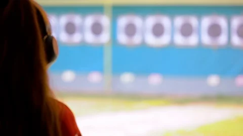 Sporting Pistol Shooting Stock Footage 79659019