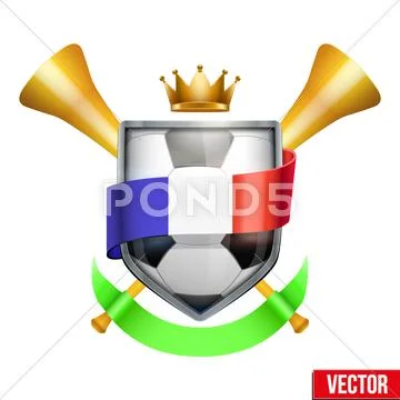 Sporting Poster of Football Matches Stock Illustration