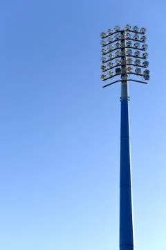 Sporting stadium light tower. Foto stock