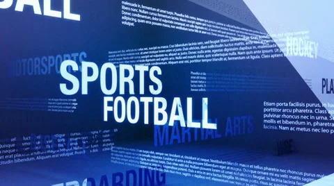 Sports Background Seamless Loop HD Video stock 10721785