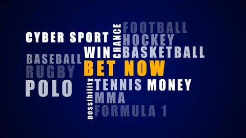 Sports betting concept. Bookmaking. Intro. Stock Footage