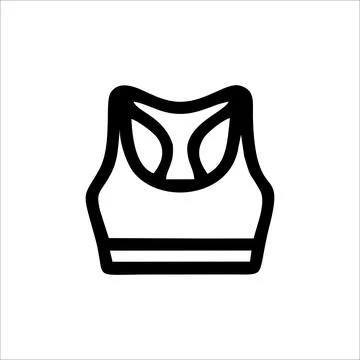 Sports Bra Vector Stock Illustration