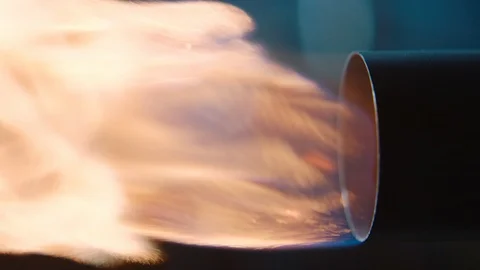 Sports car. Engine starting. Fire from the chimney. Stock Footage 120732247