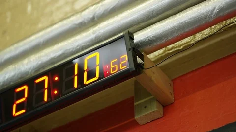 Sports countdown clock Stock Footage 80534910
