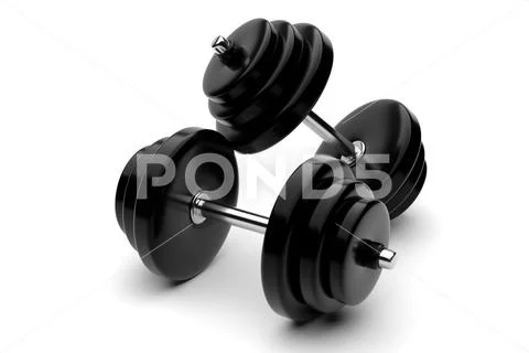 Sports dumbbell. Stock Illustration