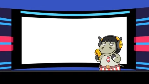 Sports Event Host and Program Presenter Animation Stock Footage 278343658