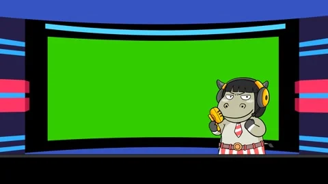 Sports Event Host and Program Presenter Animation Stock Footage 278343660