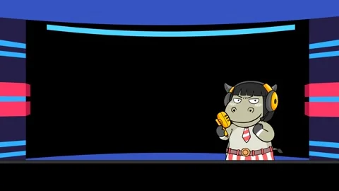 Sports Event Host and Program Presenter Animation Video stock 278343680