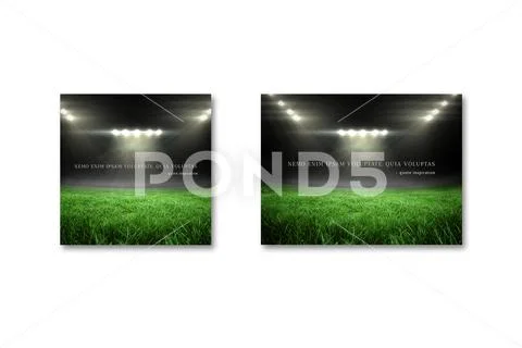 PSD Template: Sports Field Quotes Layout Set #161798587