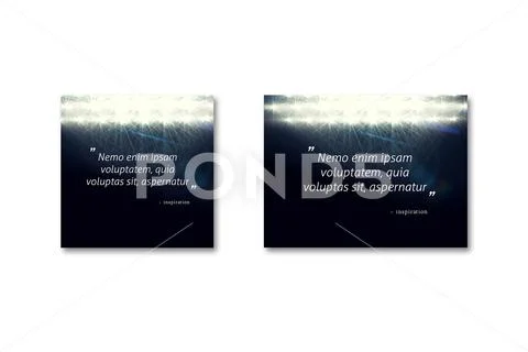 PSD Template: Sports Field Quotes Layout Set #161798587
