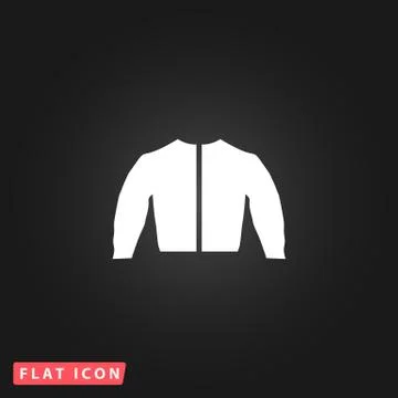 Sports jacket flat icon 스톡 일러스트