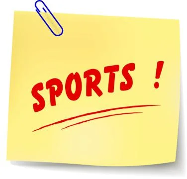Sports message Stock Illustration