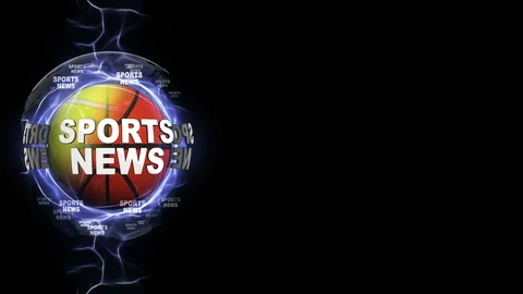 SPORTS NEWS Text Animation Around Sport ... | Stock Video | Pond5