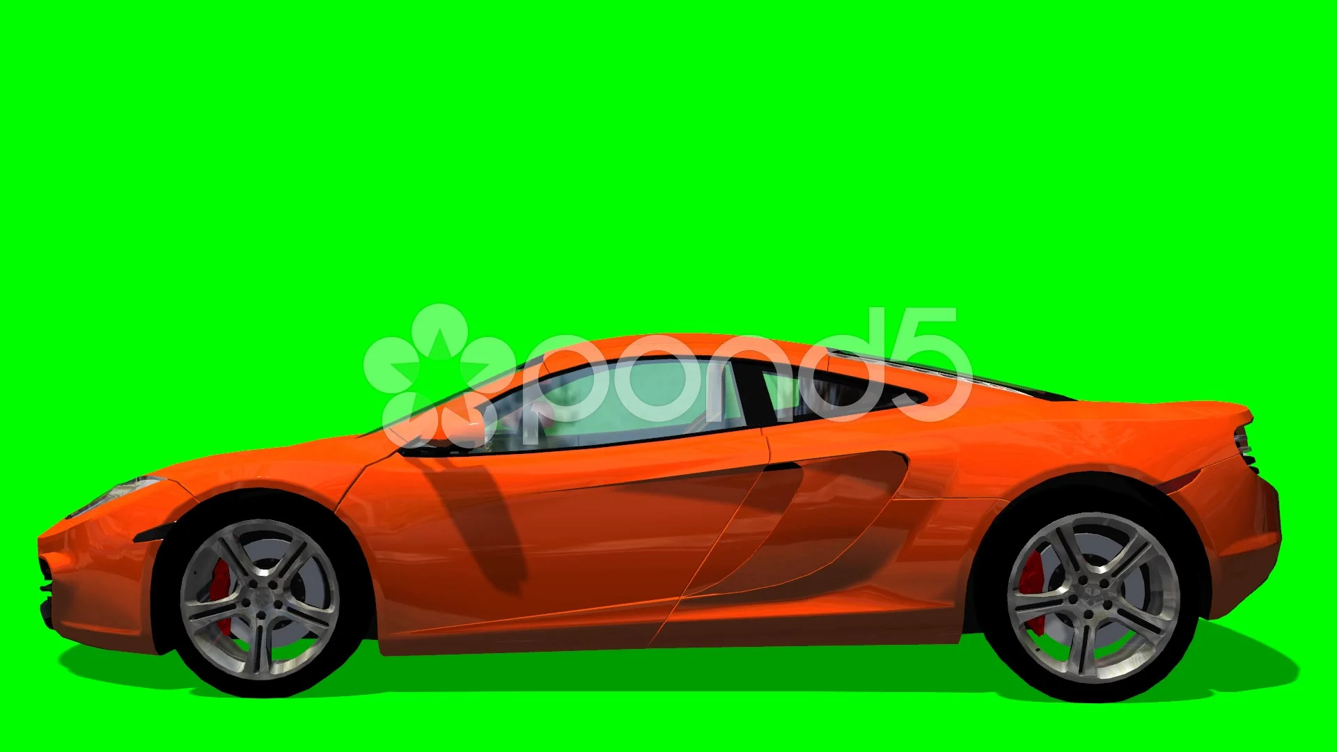 sports racing car drive animation - gree... | Stock Video | Pond5