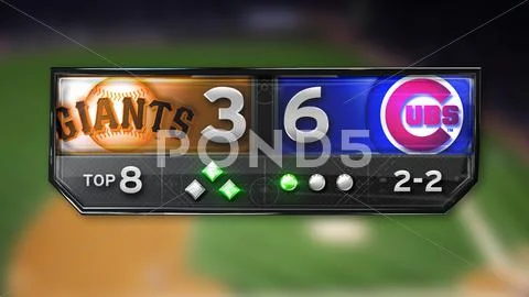 PSD Photoshop Template: Sports Scorebug Scoreboard #61742163