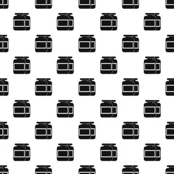 Sports supplements pattern, simple style Stock Illustration